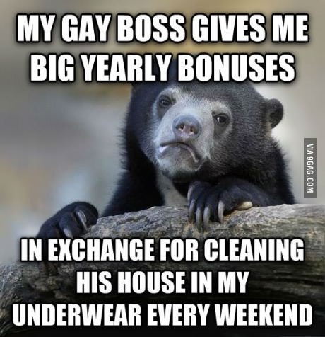 gay boss - meme