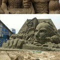 Some cool sand sculptures