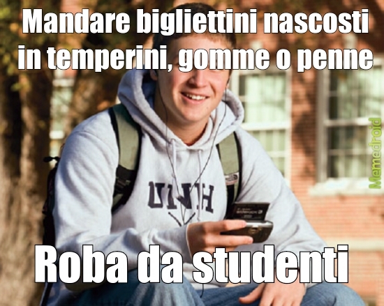 Roba da studenti - meme