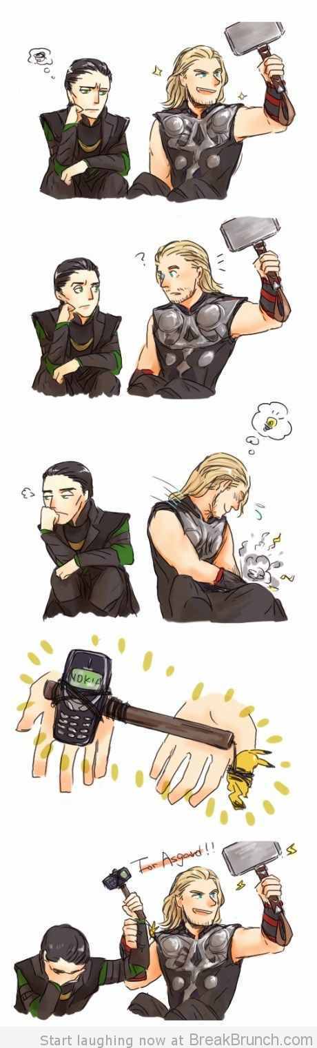Loki underestimates the power of the nokia... - meme