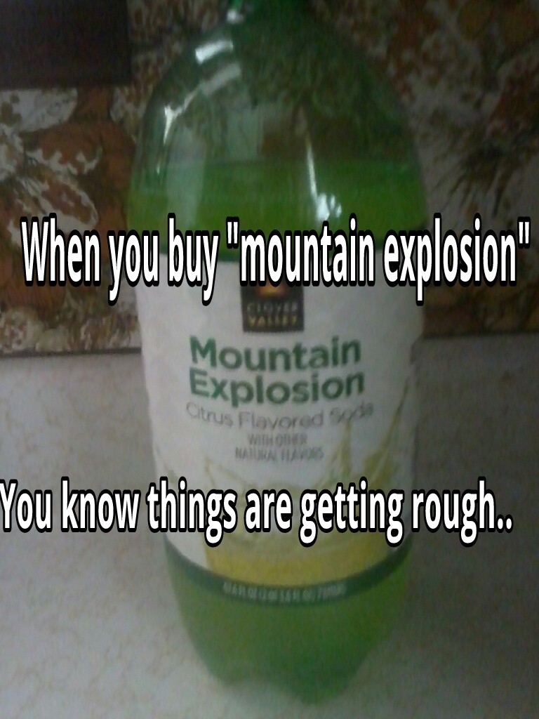 mountain explosion - meme