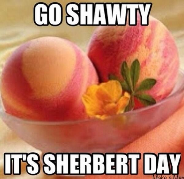 We gonna party like it's sherbet day - meme