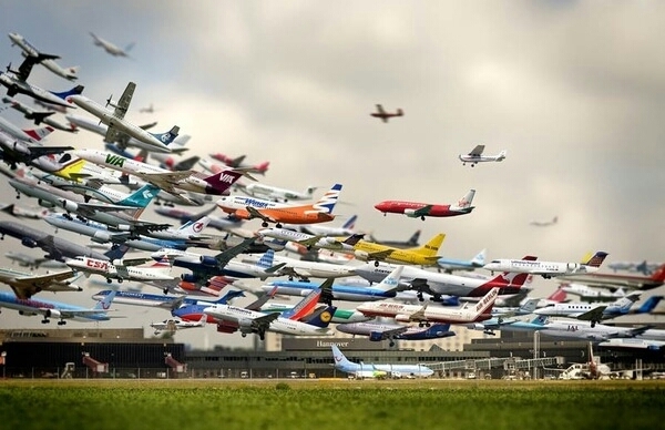 All the planes compiled to one picture - meme