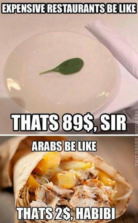 Arabian food **food orgnasm** - meme