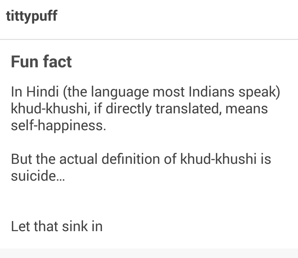 noun of suicide is khud-khushi - meme