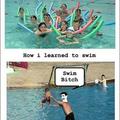 how I learned how to swim