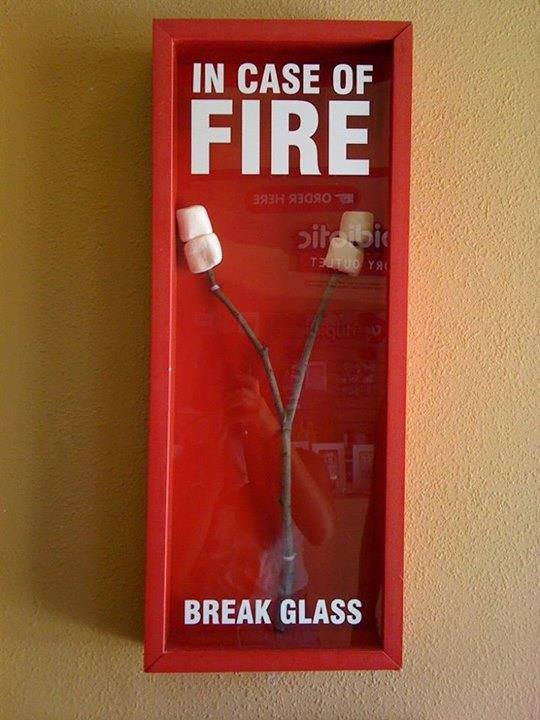 in case of fire you know what to do - meme