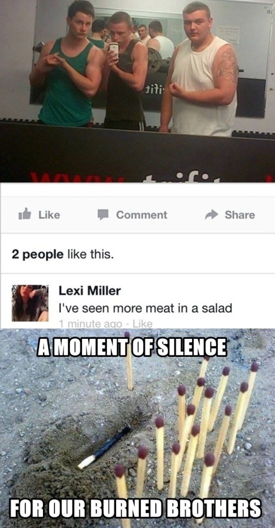 More meat in a salad - meme