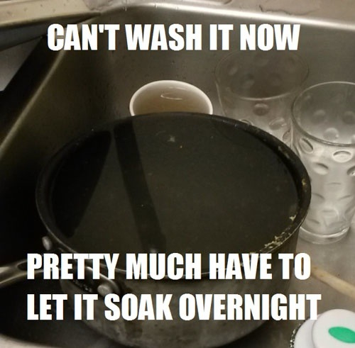 Hate doing dishes - meme