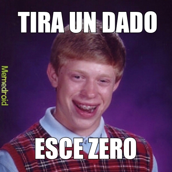 Bad luck dices - meme