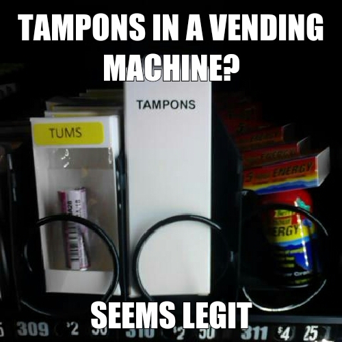 Rest stop vending machines - meme