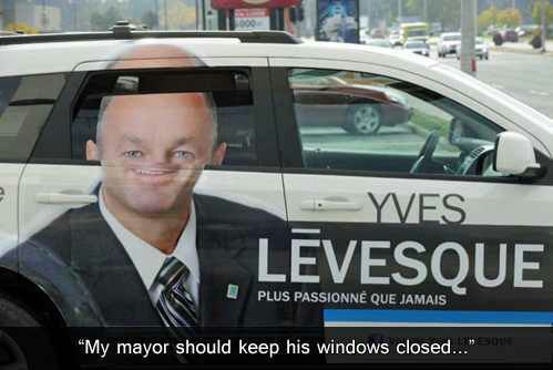 Elect Derp Levesque for mayor! - meme