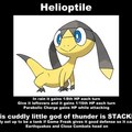 Helioptile is a badass