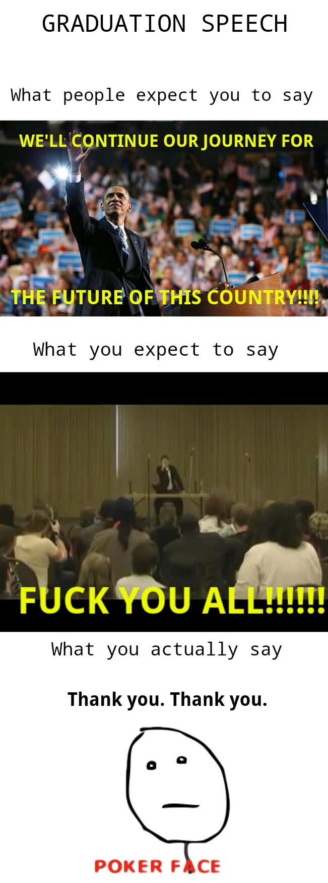 Graduation Speech - meme
