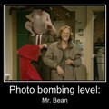 photobomb level:Mr bean