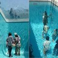 fake swimming pool in Japan