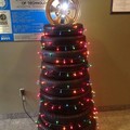 The tree they set up at an auto tech school