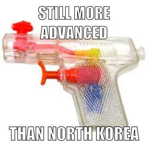 Lol North Korea am I right  - meme