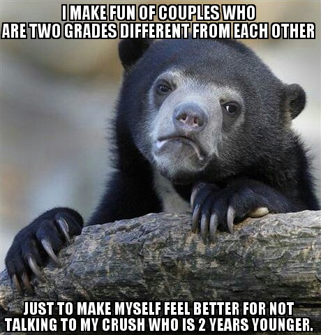 But seriously,  in highschool two grades is too much. - meme