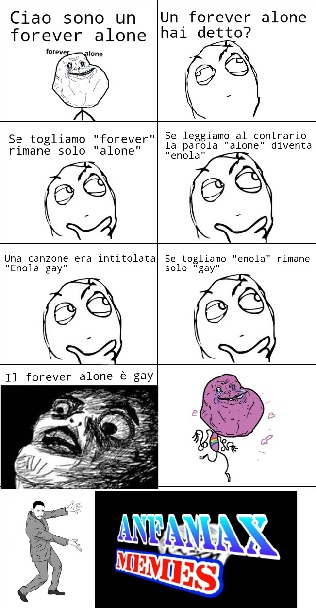 F.A.G:  forever alone gay - meme