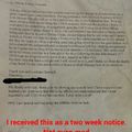 This was my managers two weeks notice.