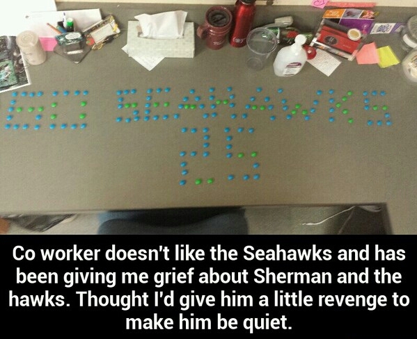 Go Seahawks!! made by M&Ms - meme