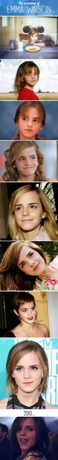 De la niña mas tierna a la chica mas sexy... Emma (: - meme