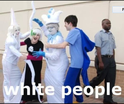 Im white too. BUT LOOK AT THE COPS FACE - meme