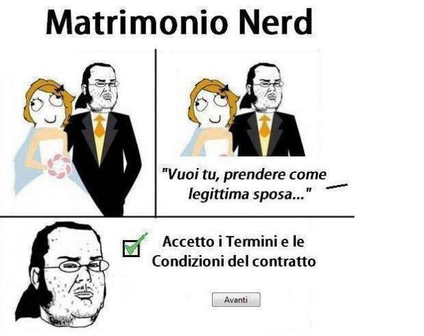Matrimonio nerd - meme