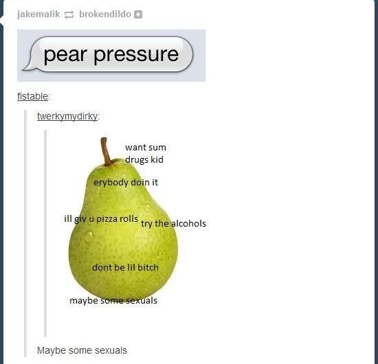 pear pressure - meme