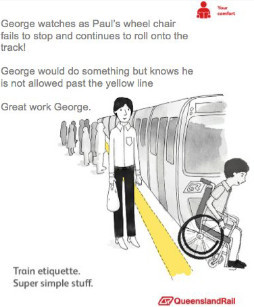 Stay behind the yellow line motherfucker! - meme