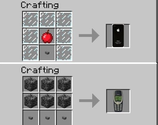 minecraft crafting idea - meme