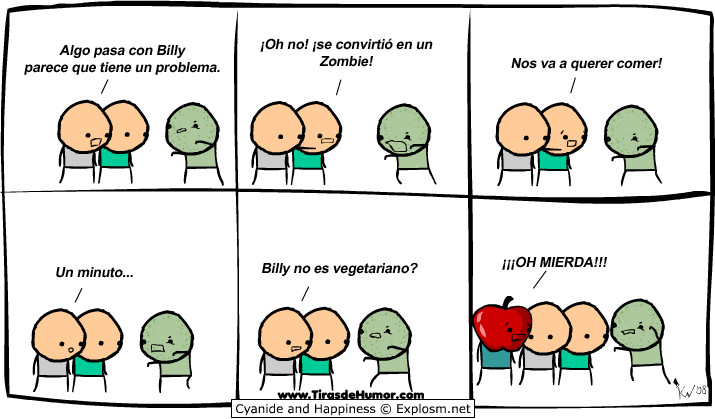 Zombie vegetariano - meme