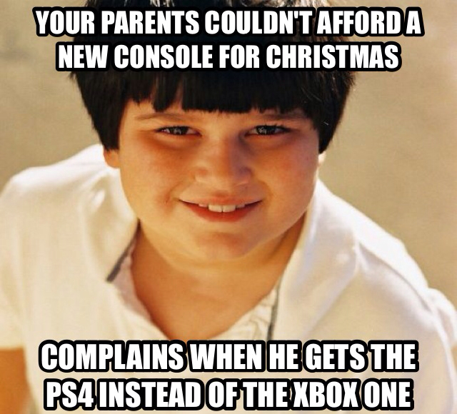 A rich console gamer Christmas  - meme