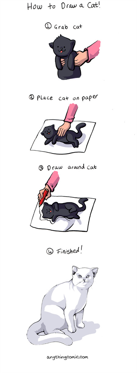 How to draw a cat.. - meme