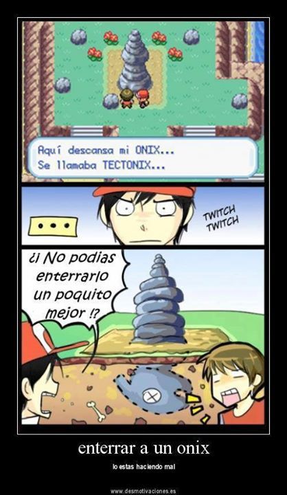 enterrando un onix - meme