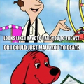 Clifford doesn't go to the vet