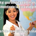 Prof. d'inglese a caso...
