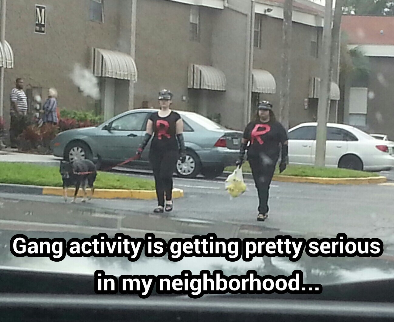 Team Rocket is in my apartment complex... - meme