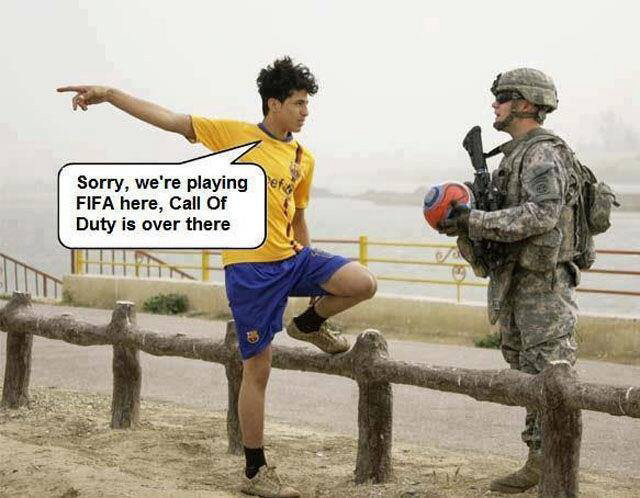 Sorry call of dutty is over there - meme