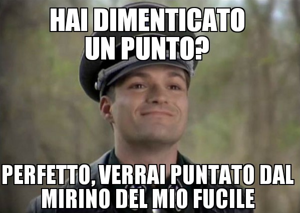 Se sbagliate la grammatica mi sale il nazismo - meme