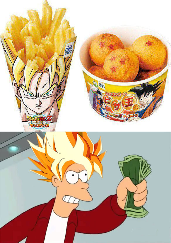 Las patatas de Goku - meme