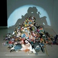 art made of recycled plastic