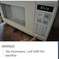 Scary microwave