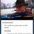 Snow storm on Elm Street