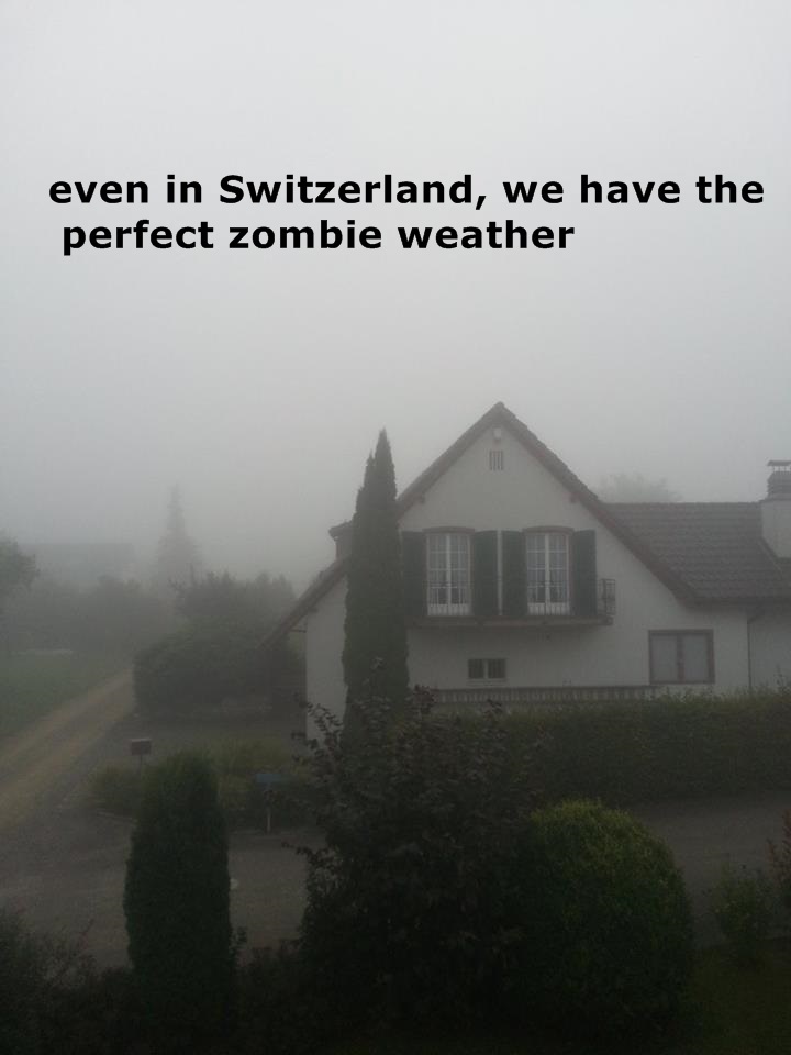 Zombie weather in Switzerland  - meme