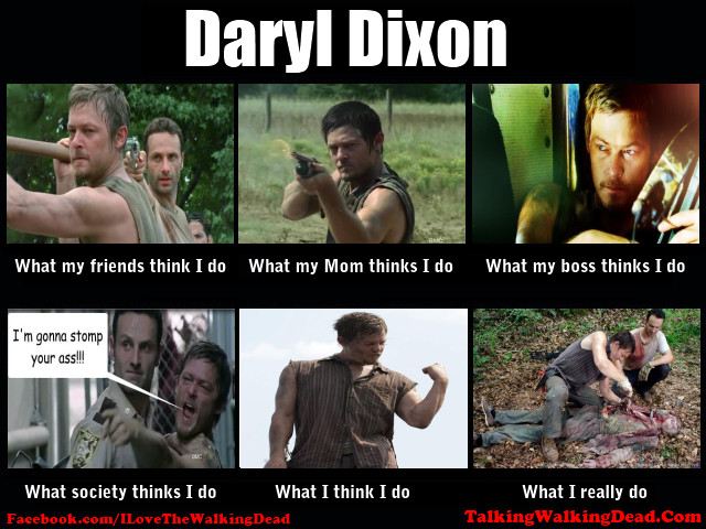 I have a major crush on Daryl. - meme