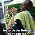 Usain Bolt et son fils