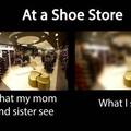 cheers at shoe store aaahh