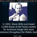 Good guy Bruce Willis